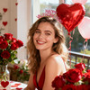 PHALIN Valentines Day Headbands for Women Enamel HAPPY VALENTINES DAY Hairbands Sweet Holiday Party Valentines Day Gifts