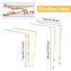 WEBBEDY 2Style Chinese Double Chain Hair Chopsticks Vintage Tassel Hair Sticks Hanfu Chignon Hairpins Hair Accessories f