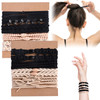 20 PCS Boho Hair Ties Bracelets 5 Style Hair Ties No Damage Bracelet for Thin and Thick Hair Cloth Hair Ties for Girls W