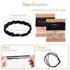 20 PCS Boho Hair Ties Bracelets 5 Style Hair Ties No Damage Bracelet for Thin and Thick Hair Cloth Hair Ties for Girls W