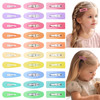 ELEMIRSA Hair Clip 21Inch Matte Snap Hair Clip Hair Barrettes for Girls Women Candy Color Brown No Slip Metal Snap Clips