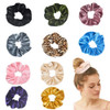 Premium Velvet Scrunchie with Zipper Pocket 10 Pcs Scrunchy Hidden Hair Scrunchie Ponytail Holder Elastic Bands Gift for