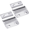 Mudder 2 Sets Professional Replacement Clipper Blades 2 Holes Adjustable Hair Clippers Parts Blades Compatible with Cord