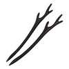 Real Sic Natural Sandalwood Hair Sticks for Women Set of 2 Sustainable Retro Boho Fashion ChopsticksWood Hair Pins for L