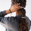 Green Hair Ties for Thin Hair Narrow Grab Go Ponytail Holders 12 Pack Cadet Thin NoCrease Bands with Strong Hold DamageF
