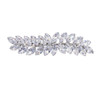 Beaupretty Rhinestone Hair Clips Crystal Leaf Hair Clip Diamond Hair Barrettes Hair Bang Clamp Decorative Alligator Hair