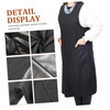 Lurrose Barber Haircut Styling Apron Professional Waterproof Salon Hair Stylist Apron with Pockets for Salon Hairdresser