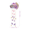 FRCOLOR Japanese Hair Clips Traditional Kimono Flower Floral Fan Barrette Clip Chinese Hanfu Costume Wedding Bridal Hair