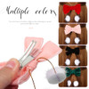 Beaupretty 4 Pairs Christmas Hair Bows Clips Furry Balls Tassels Velvet Bows Barrettes Hair Accessory for Baby Girls Tod
