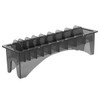 Rectangular Plastic Comb Organizer 10 Grid Base for Electric Hair Clipper Limit Combs and Tools