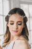 Ursumy Pearl Head Chain Gold Beaded Headpieces with Design Hair Accessories for Women