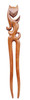 Marycrafts Wooden Fox Hair Pin Hair Fork Hair Stick Hair Accessories Handmade 1 pc