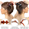 RC ROCHE ORNAMENT 12 Pcs Womens Hair Ribbon Bow Clip Cute Pretty Plastic No Slip Strong Grip Hold Girls Ladies Beauty Ac