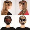 RC ROCHE ORNAMENT 12 Pcs Womens Hair Ribbon Bow Clip Cute Pretty Plastic No Slip Strong Grip Hold Girls Ladies Beauty Ac
