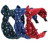 Qiabao Womens Vintage Plaid Headbands Headwraps Hair Band with Bow Pack of 3