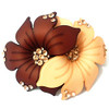 TOP SEWING Crystal Rhinestones Women Barrettes French Hair Clip Vintage Spring Hair Clips for Long hair Doublecolor Yell