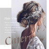 Catery Rhinestone Hair Vine Bridal Headband Wedding Hair Accessories for Bride and Women Silver