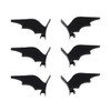 Beaupretty 6 Pieces Halloween Bat Wings Hair Clips Devil Wing Hair Barrettes Black Horror Hairpins Goth Accessories for