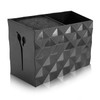 JIAKAI Professional Salon Scissors Box for Stylist Scissors Rack Holder Case Hairdressing Combs Clips Storage Box Black