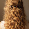 HYFEEL Long Hair Barrettes Stylish French Automatic Hair Clips Ponytail Holders Large Acrylic Resin Hairgrip Clasp Clamp