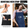 Janmercy 4 Pcs Hair Stylist Apron with 4 Pockets Waterproof Salon Aprons for Hairdresser Cosmetologist ApronBlack Dark B