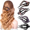 CROWN GUIDE Large Duckbill Hair Clips for Thick Hair Ponytail clip Flower Claw Clip for Thin Hair With Rhinestones Diamo