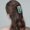 Jayongnee clip Large Hair Claw Clips for Women Hair Clips for Thick Hair French Design Hair Claw with Flower Rhinestone