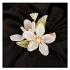 Elegant White Flower Hair Clips for Women Decorative Hair Barrettes with the Appearance of White Magnolia Flower Hair Ba