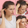 LAPOHI 10 PCS Non Slip Fashion Effortless Plastic Headbands with Teeth Comb Skinny Hair Bands for Women Men Teen Girls C