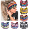 Awumbuk Wide Headbands for Women Knotted No Slip Head Bands Soft Turban Headband Hair Accessories Boho African Solid Col
