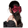 JKQBUX French hair bow clip Court retro big Bow Barrettes Hair Clip Hair Bow Clip Hair Accessories for Women Girl Weddin