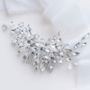 Catery Crystal Bridal Hair Combs Rhinestones Hairpieces Flower Wedding Clips Accessories for Brides and Women Pack of 1S