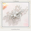 Jakawin Rhinestone Bride Wedding Hair Pice Crystal Hair Comb Bridal Hair Accessories for Women HC088 Silver