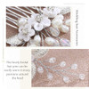 YBSHIN Flower Bride Wedding Hair Comb Silver Rhinestone Hair Piece Pearl Bridal Hair Accessories for Women
