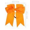 VALICLUD 20PCS Large Cheer Hair Bow Ponytail Holder Satin Elastic Tie Band for Women Girl Softball Cheerleader Sports Ra
