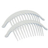 Parcelona French Arch Extra Large 13 Teeth Cellulose Set of 2 French Hair Side Combs Interlocking Flexible Durable Stron