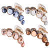 Luxshiny Rhinestone Jaw Hair Clips Set of 4 Crystal Ponytail Clips for Women Elegant Hair Accessories for Daily Wear and