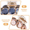 Luxshiny Rhinestone Jaw Hair Clips Set of 4 Crystal Ponytail Clips for Women Elegant Hair Accessories for Daily Wear and