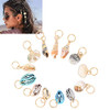 Hair Rings Buckle Clips Dreadlocks Braid Jewelry Ring Shell Accessories Decoration Suitable Braids Hoops Metal Cuffs Acc