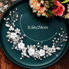 GORAIS Flower Bride Wedding Hair Vine Crystal Bridal Headpieces Pearl Hair Accessories for Women and Girls