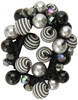 Caravan Faceted Ab And Colored Beads Plus Threaded Beads Enhance This Elastic Pony