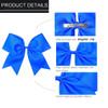 Hipheer 12Pcs 8 Large cheer bows with alligator clips for Teen Girls Softball Cheerleader Sports
