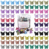 Tiweio Butterfly Hair Clips Pastel Hair Clips 100 Pcs Small Hair Claw Clips Mini Hair Accessories for Girls and Women wi