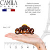 Camila Paris CP1380 French Hair Clip for Women 325 inch Girls Hair Claw Clips Jaw Tortoise Cellulose Fashion Durable and