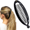 Camila Paris NV136 French Large Banana Clip Hair Comb Flexible Banana Clips Hair for Thick Hair Ponytail Holder Interloc