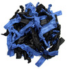 Syleia Hair Ties Pack of 100 Black and Dark Navy Blue Elastic Band Ponytail Holders Elastic Ribbon Hair Band Crease Free