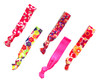 Syleia Hair Ties Pack of 100 Printed Patterns and Solid Bright Colors Elastic Band Ponytail Holders Elastic Ribbon Hair