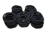Syleia Pack of 100 Classic Round Hair Ties Elastics 4mm Thick No Damage No Metal Superior Hold for All Hair Types Durabl