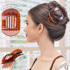 RC ROCHE 6 Pcs Flat Claw Hair Clips for Women Thick Hair French Round Duckbill Square Secure Strong Hold Grip Clamps Bar