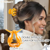 RC ROCHE 6 Pcs Octopus Hair Claw Clip for Women Thick Hair Round Jaw Pumpkin Jumbo Extra Big Cute Slip Secure Grip Stron